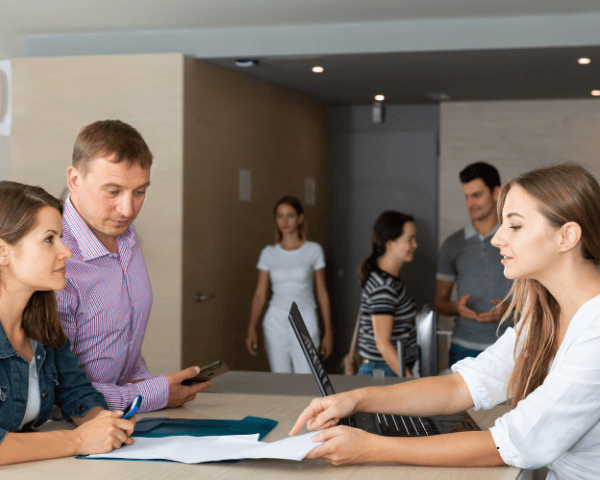 Discussions being held in digital advertising agencies between teammates.
