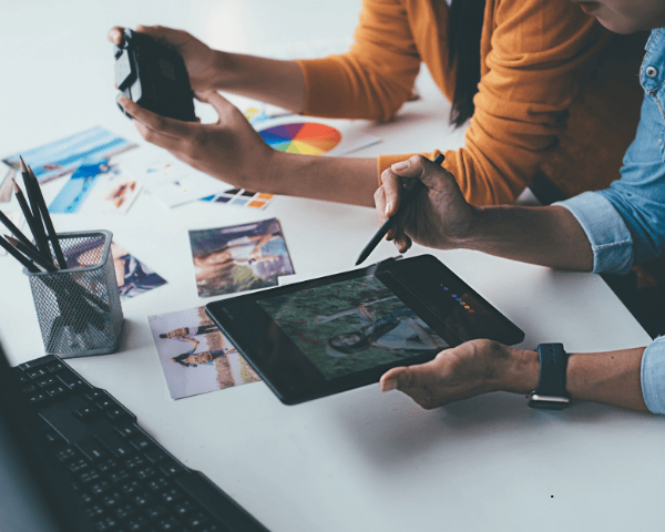Work being done in digital advertising agencies.