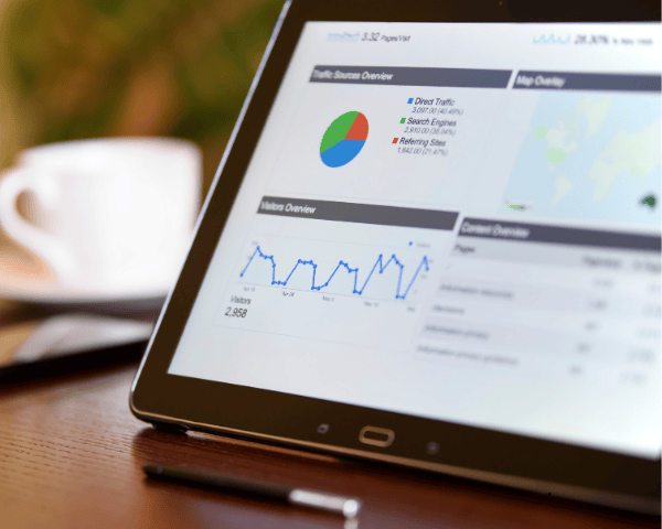 A screen of digital advertising agencies focusing on seo.