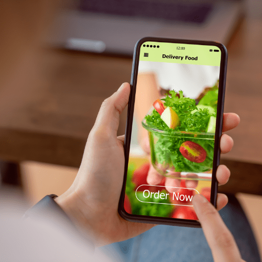 A food mobile website design in Miami.