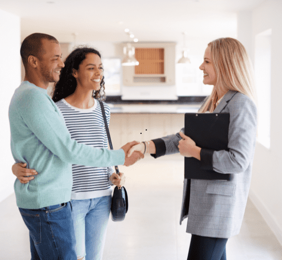 Realtor hosting an event.