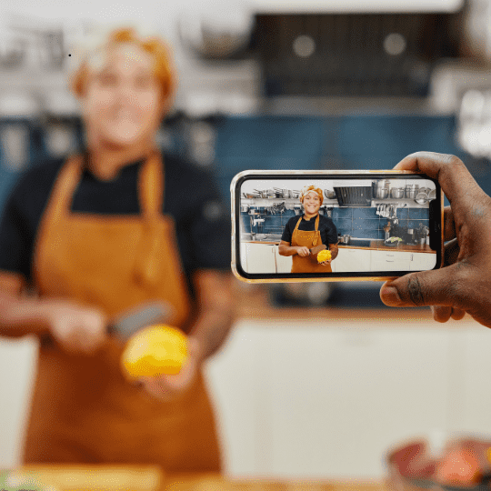 Making a visuals media to attract more customers.