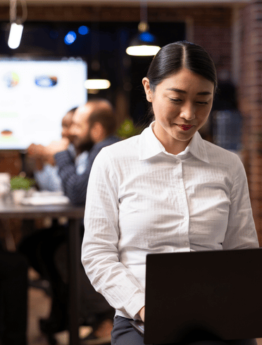 Employees in Digital marketing firms working hard.
